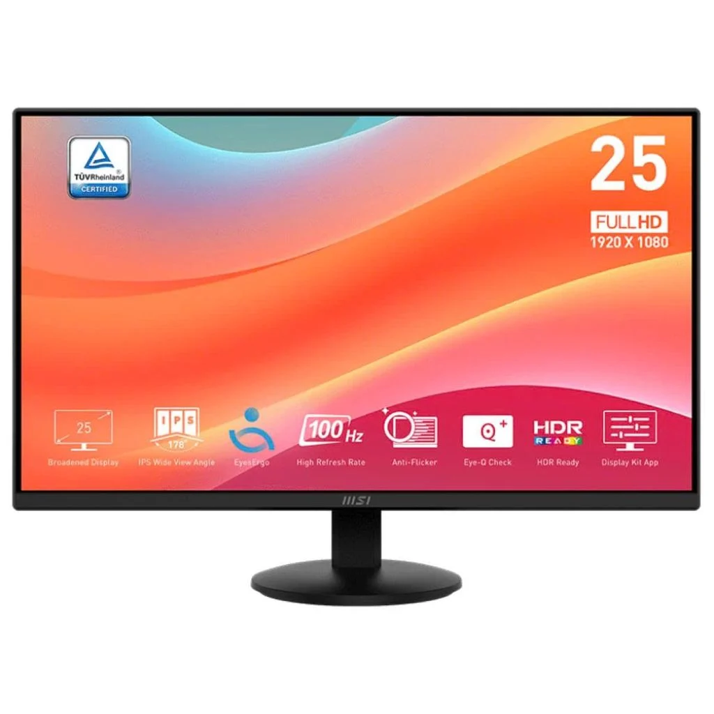 Màn hình MSI 25inch Pro MP252L FHD|IPS|100Hz|HDMI|DP|Loa