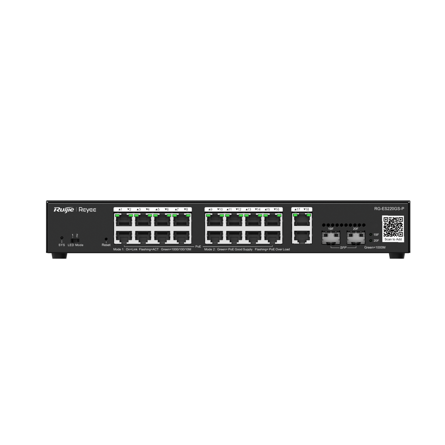 Switch POE RUIJIE_RG-ES220GS-P