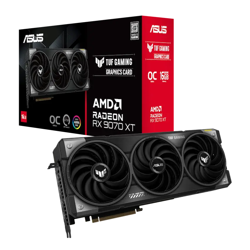 VGA Asus Prime Radeon RX 9070 XT OC 16GB Prime-RX9070XT-O16G