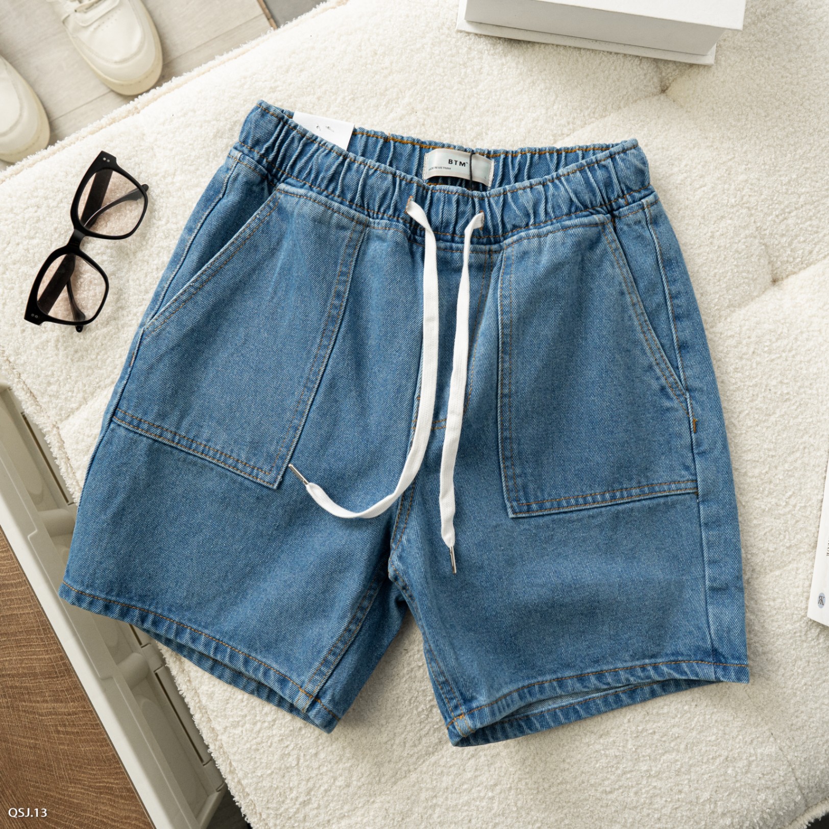 QUẦN SHORT JEAN-13-BTM