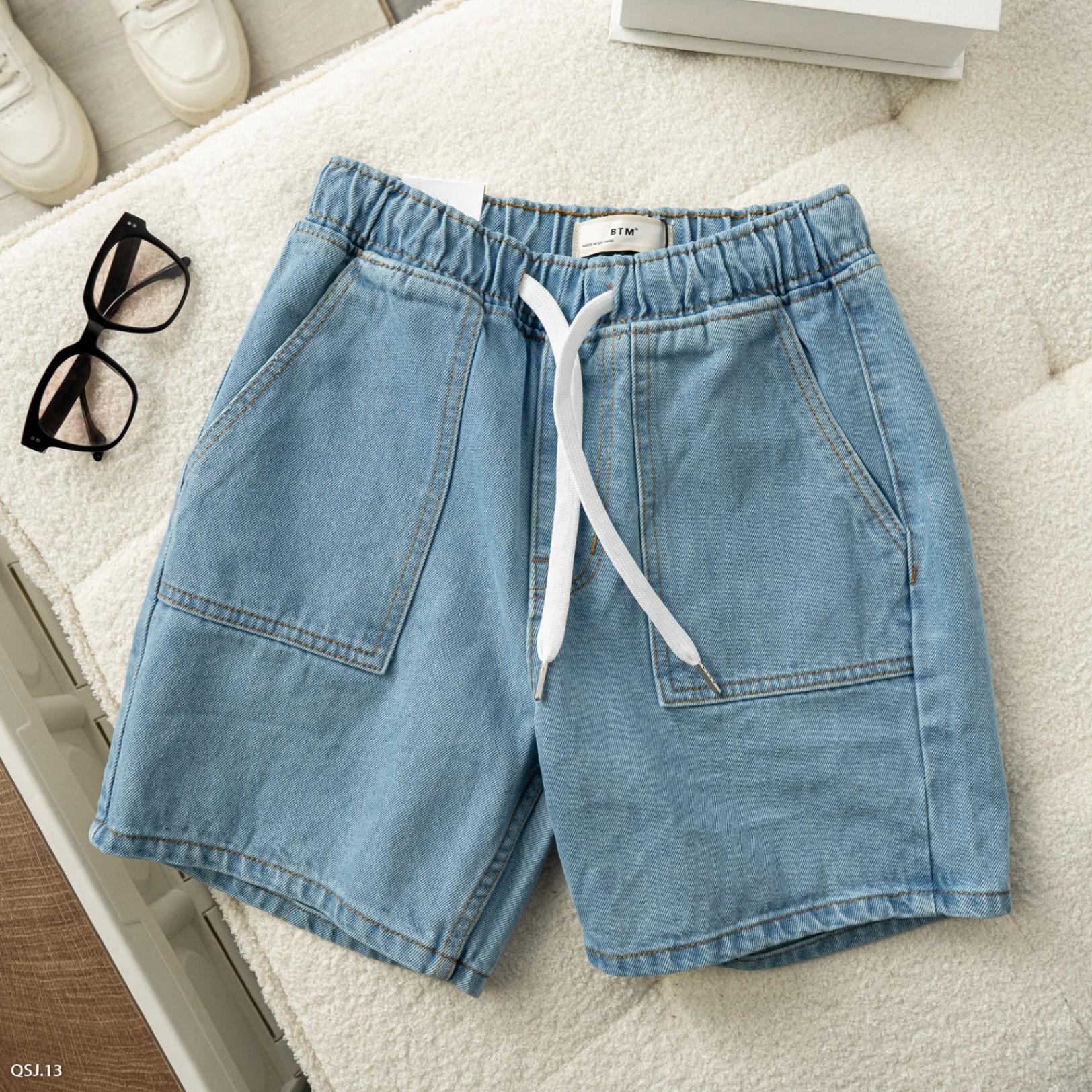 QUẦN SHORT JEAN-13-BTM