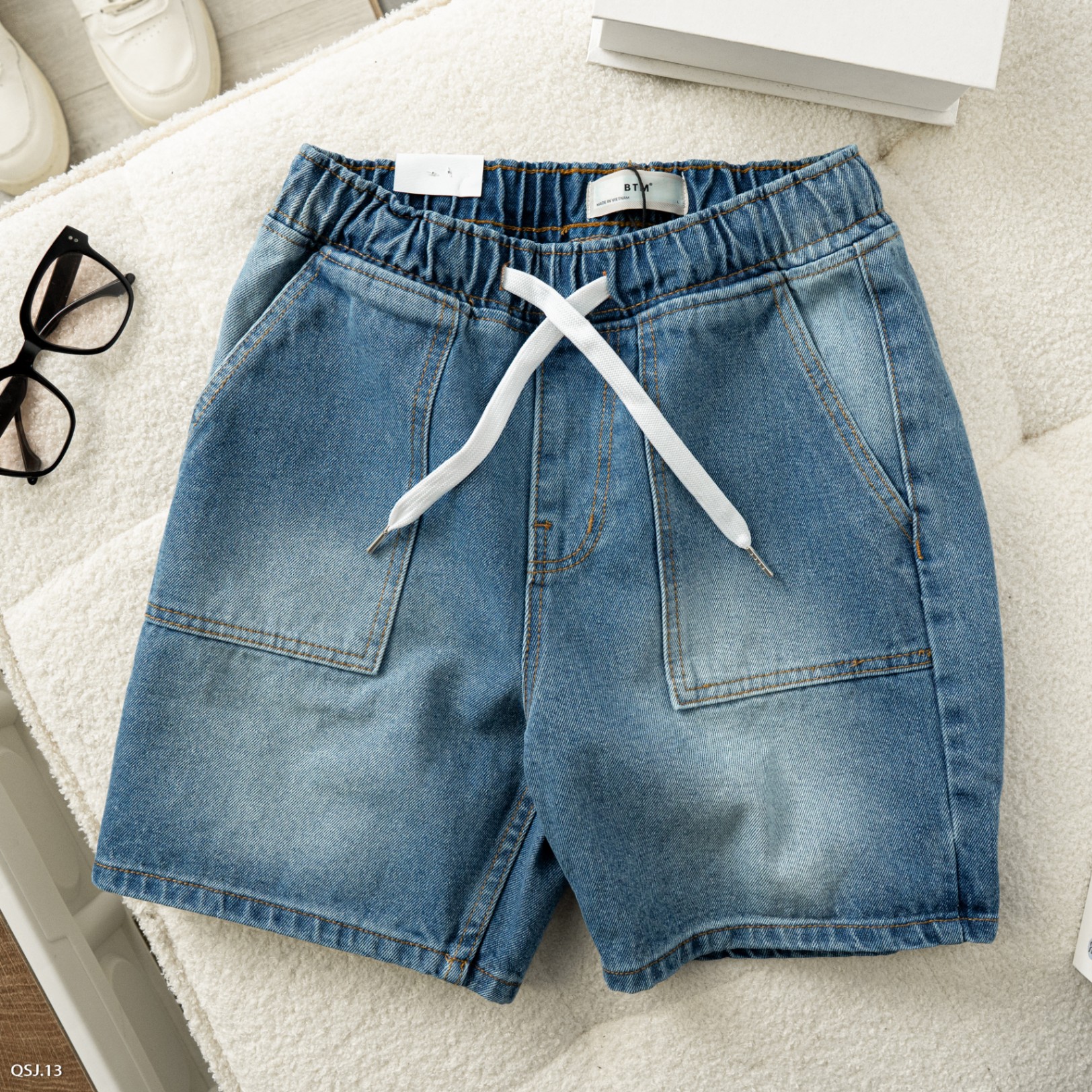 QUẦN SHORT JEAN-13-BTM