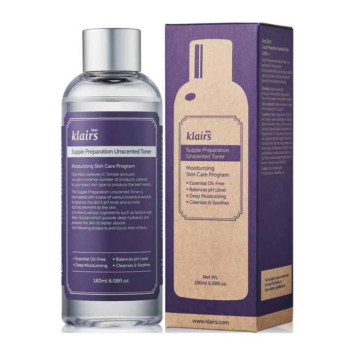 Klairs Supple Preparation Unscented Toner, 180ml