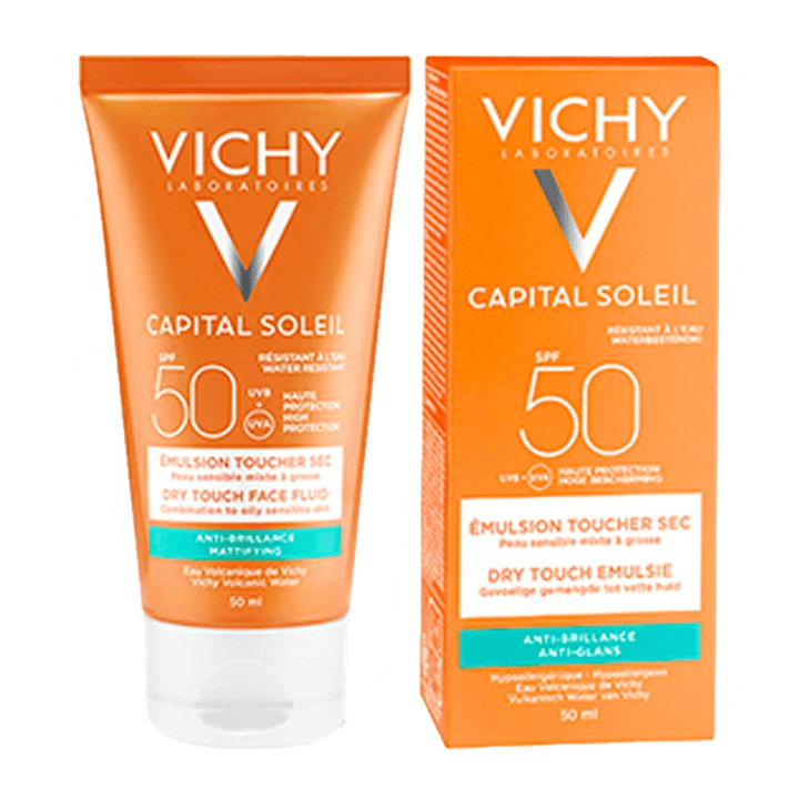 Vichy Ideal Soleil Mattifying Dry Touch Face Fluid SPF 50 (da dầu)