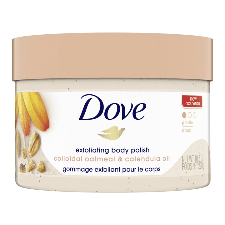 DOVE Exfoliating Body Polish, YẾN MẠCH 298g (bản Mỹ - made in Slovakia)