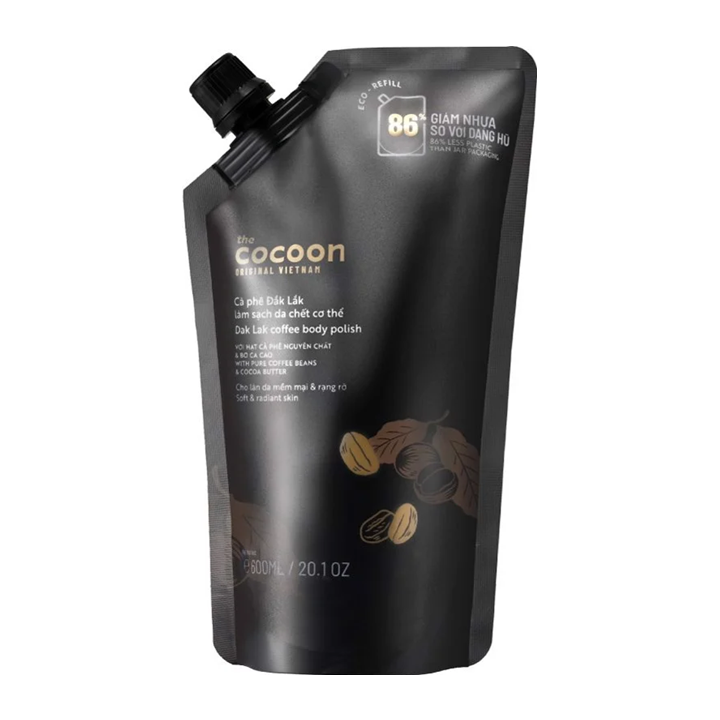 Cocoon - Tẩy da chết body Cà phê, 600ml Refill