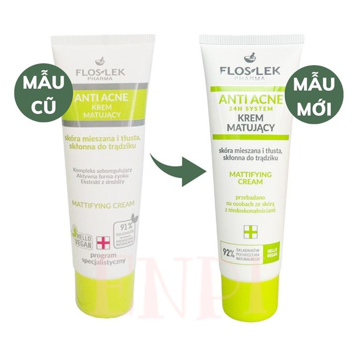 Floslek Anti Acne Mattifying Cream 50ml