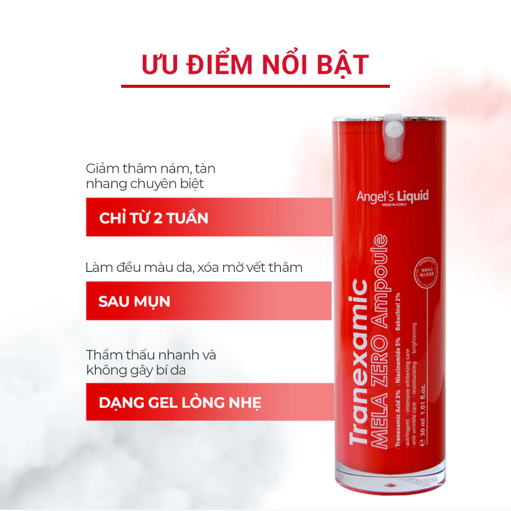 Angel's Liquid Tranexamic Mela Zero - SERUM (đỏ)