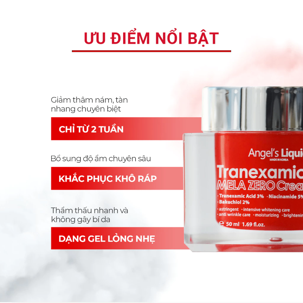 Angel's Liquid Tranexamic Mela Zero - KEM DƯỠNG (đỏ)