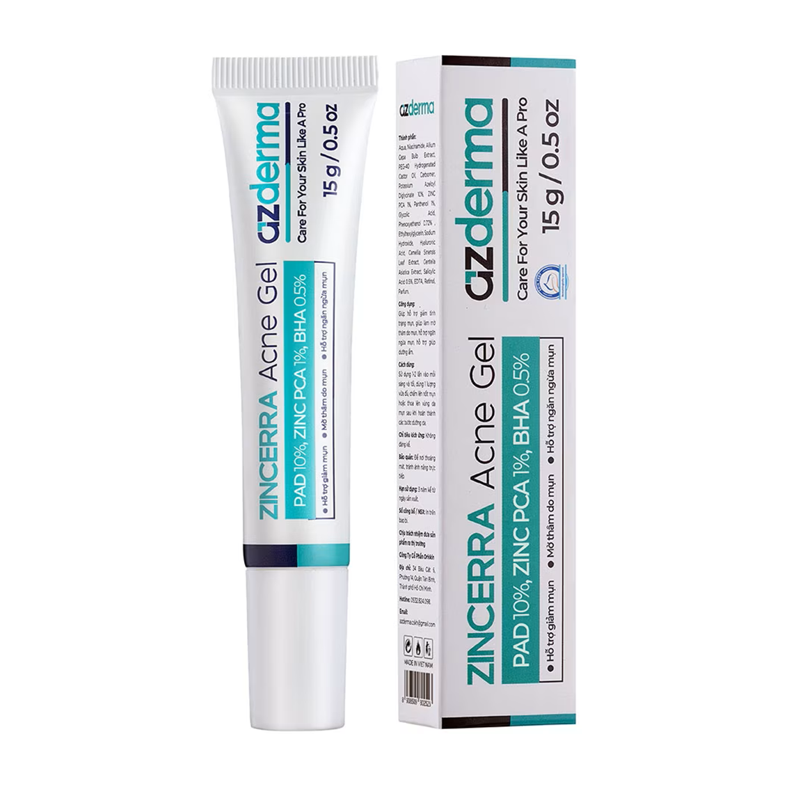 AZDERMA Zincerra Acne Gel 15g