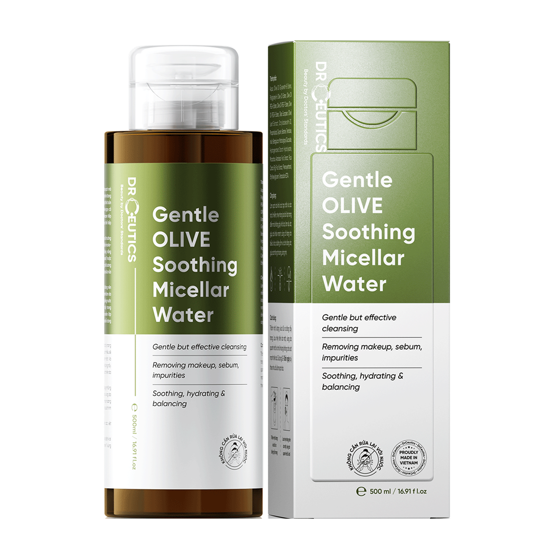 DrCeutics Gentle OLIVE Soothing Micellar Water 500ml