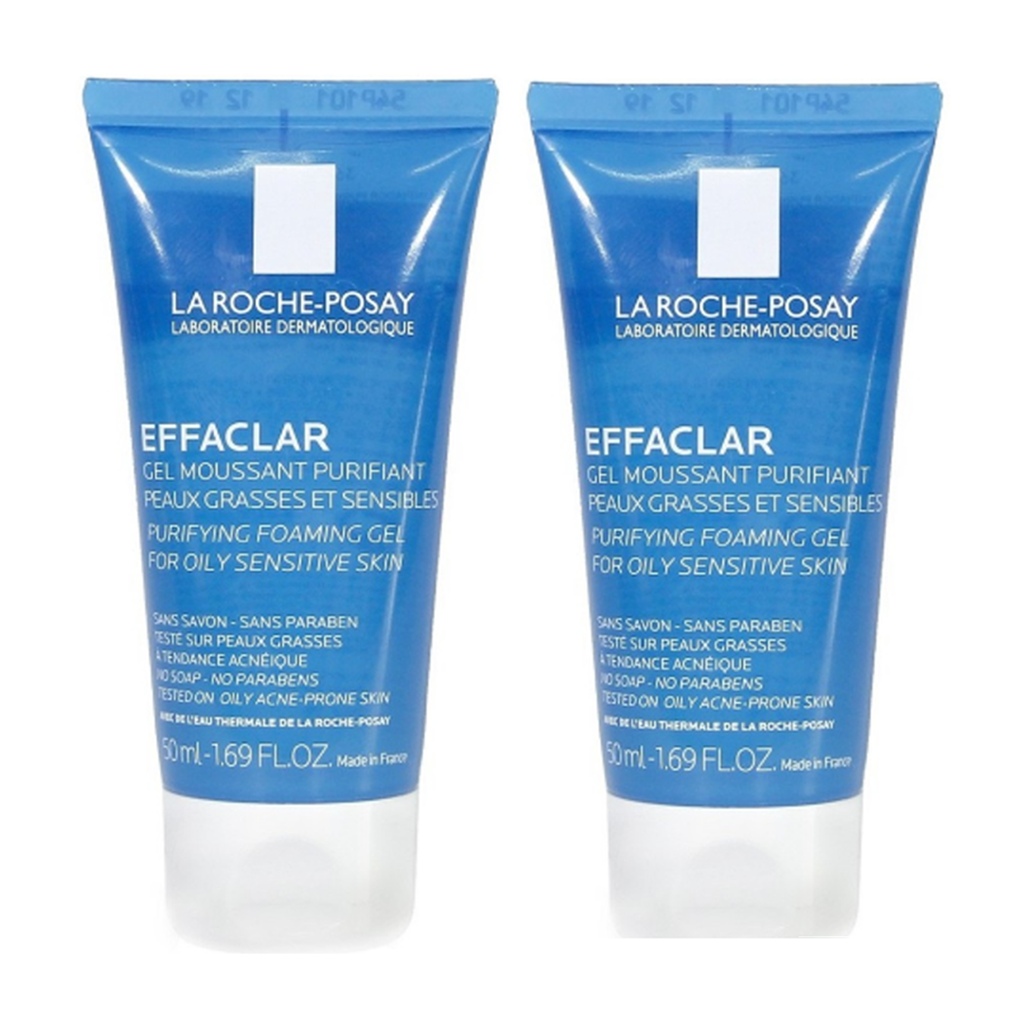 La Roche-Posay Effaclar Purifying Cleanser, 50ml x 2 tuýp