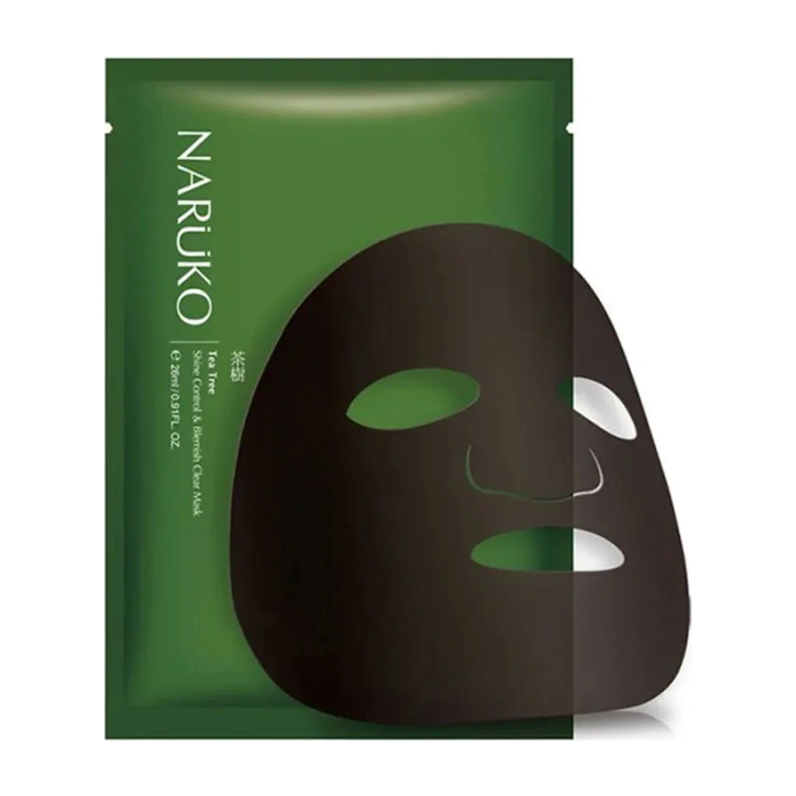 Naruko Tea Tree Shine Control and Blemish Clear Mask, 1 miếng