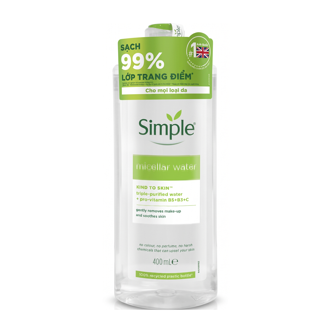 Simple Kind To Skin Micellar Water 400ml
