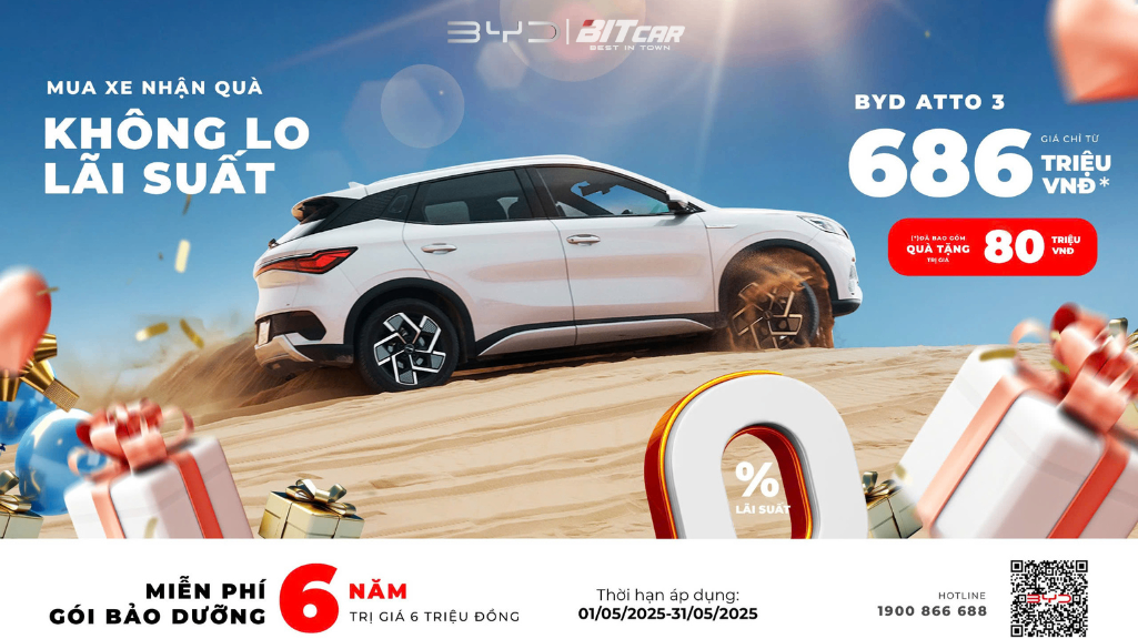 Lăn bánh BYD, nhận quà rực rỡ mùa hè này!