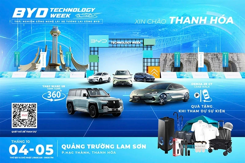 Technology Week BYD 2025: Dấu ấn công nghệ tương lai sắp đến Thanh Hóa