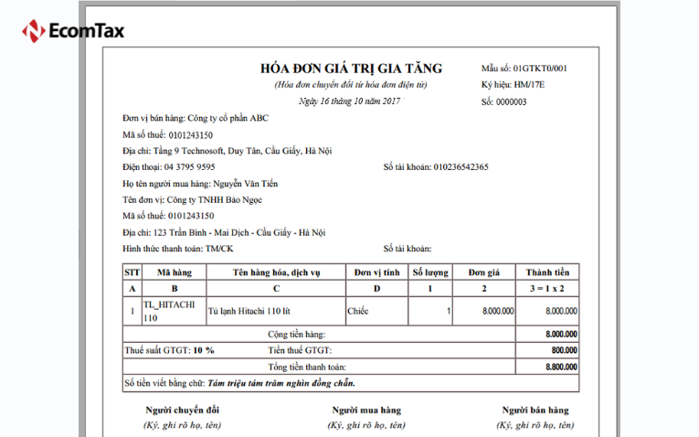 Hóa đơn điện tử = vé thông hành