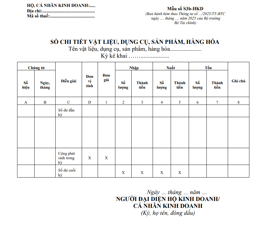 Mẫu số S3b-HKD
