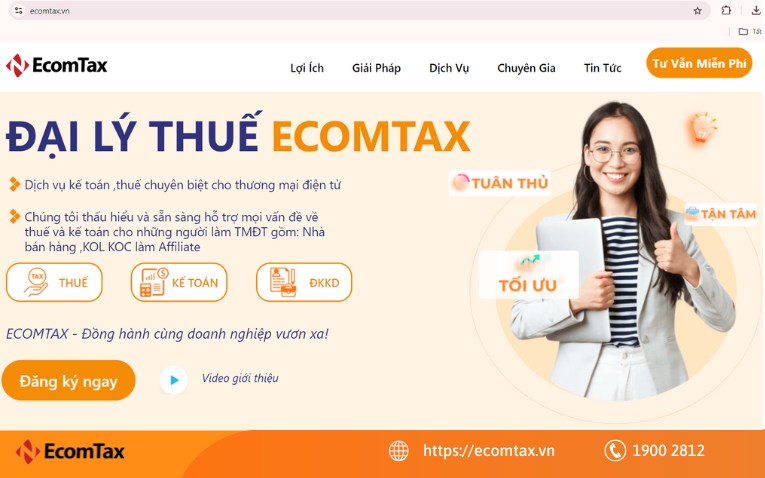 EcomTax - Công ty dịch vụ kế toán trọn gói, giá rẻ tại TP. HCM