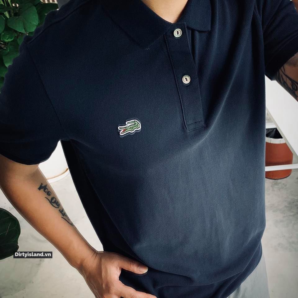 Áo polo LCSTE trơn 2 khuy cổ 0310-Xanh navy-S