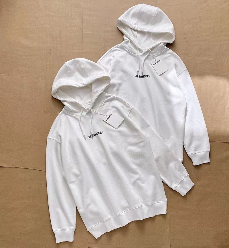 Áo nỉ hoodie San.der chữ ngực (0110)-Trắng