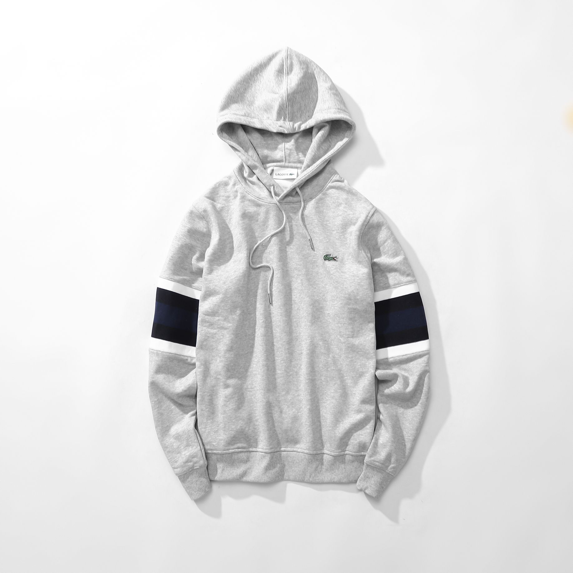 ÁO NỈ HOODIE LC CÁ XANH (2910)- XÁM