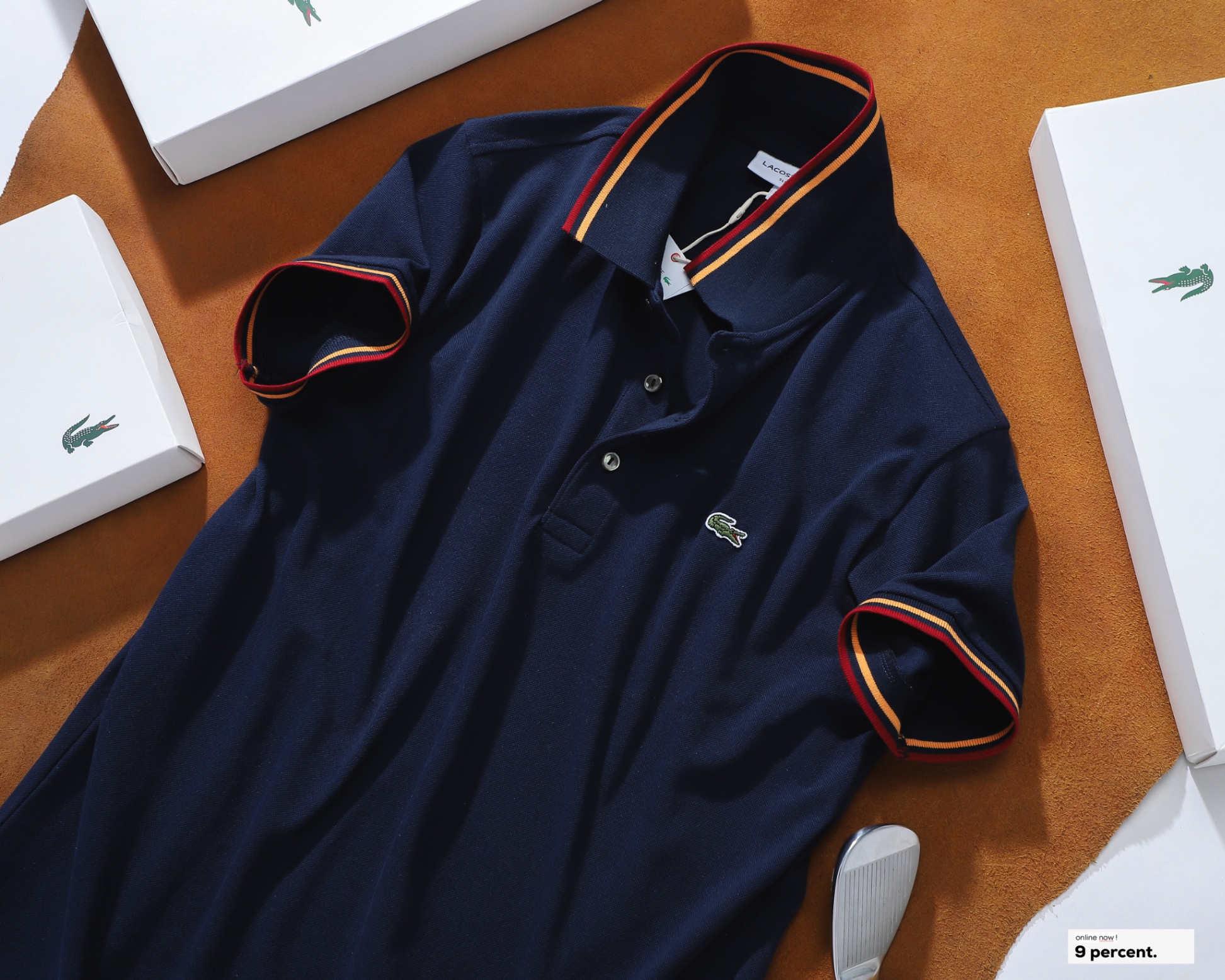 Áo polo nam LCSTE phối viền 104-Xanh navy