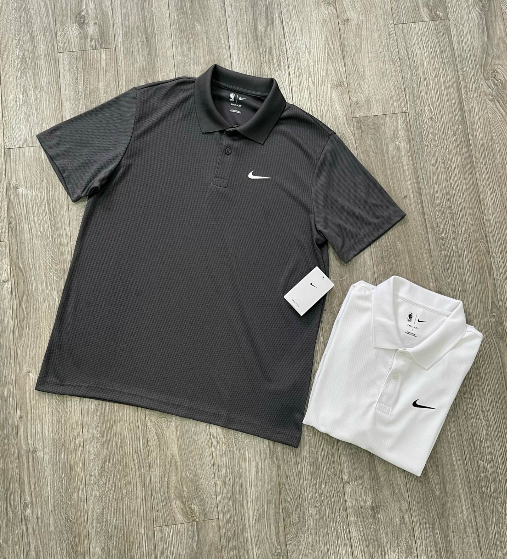 Áo polo NIKE 1406 - Xám đậm