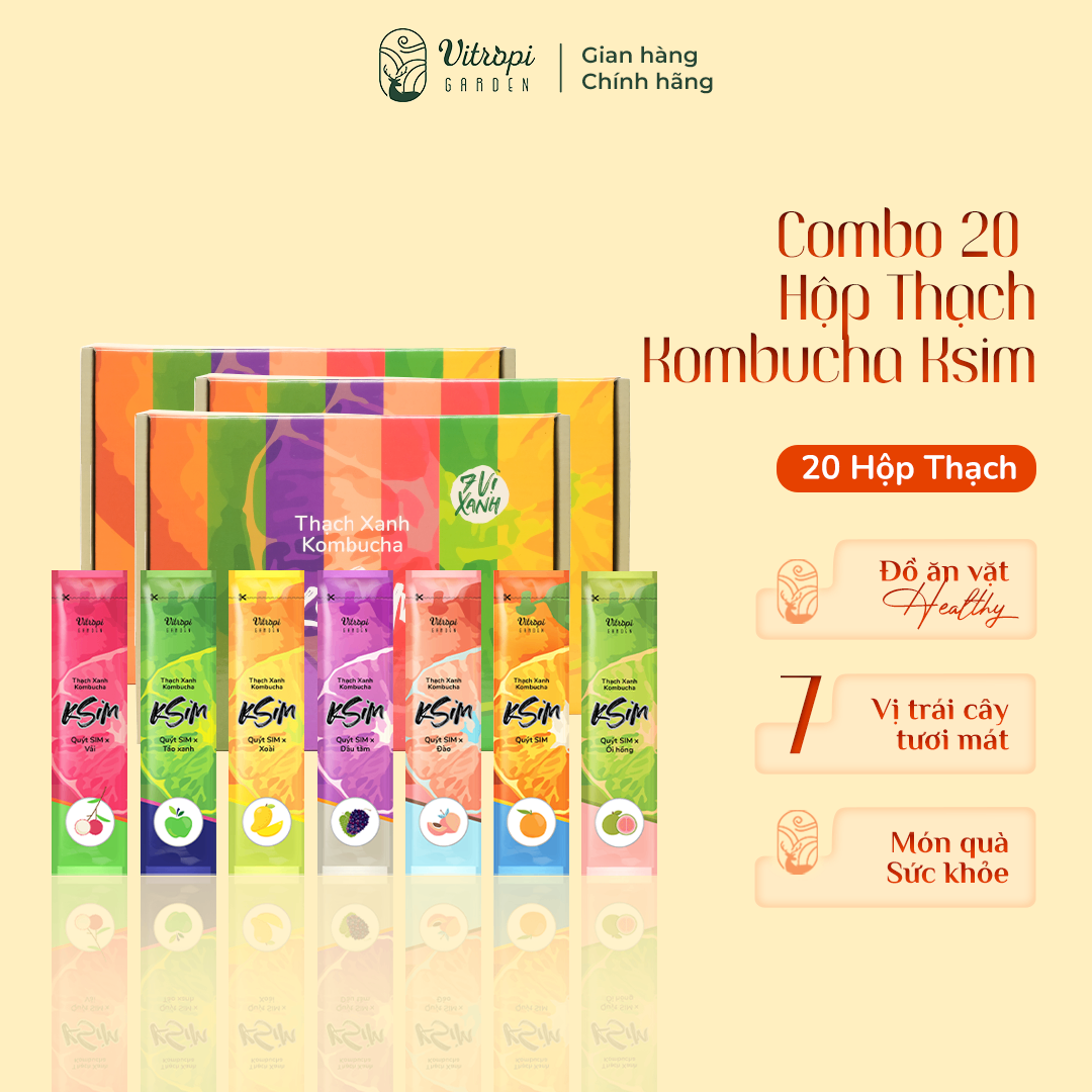 Combo 20 Thạch Kombucha mix vị