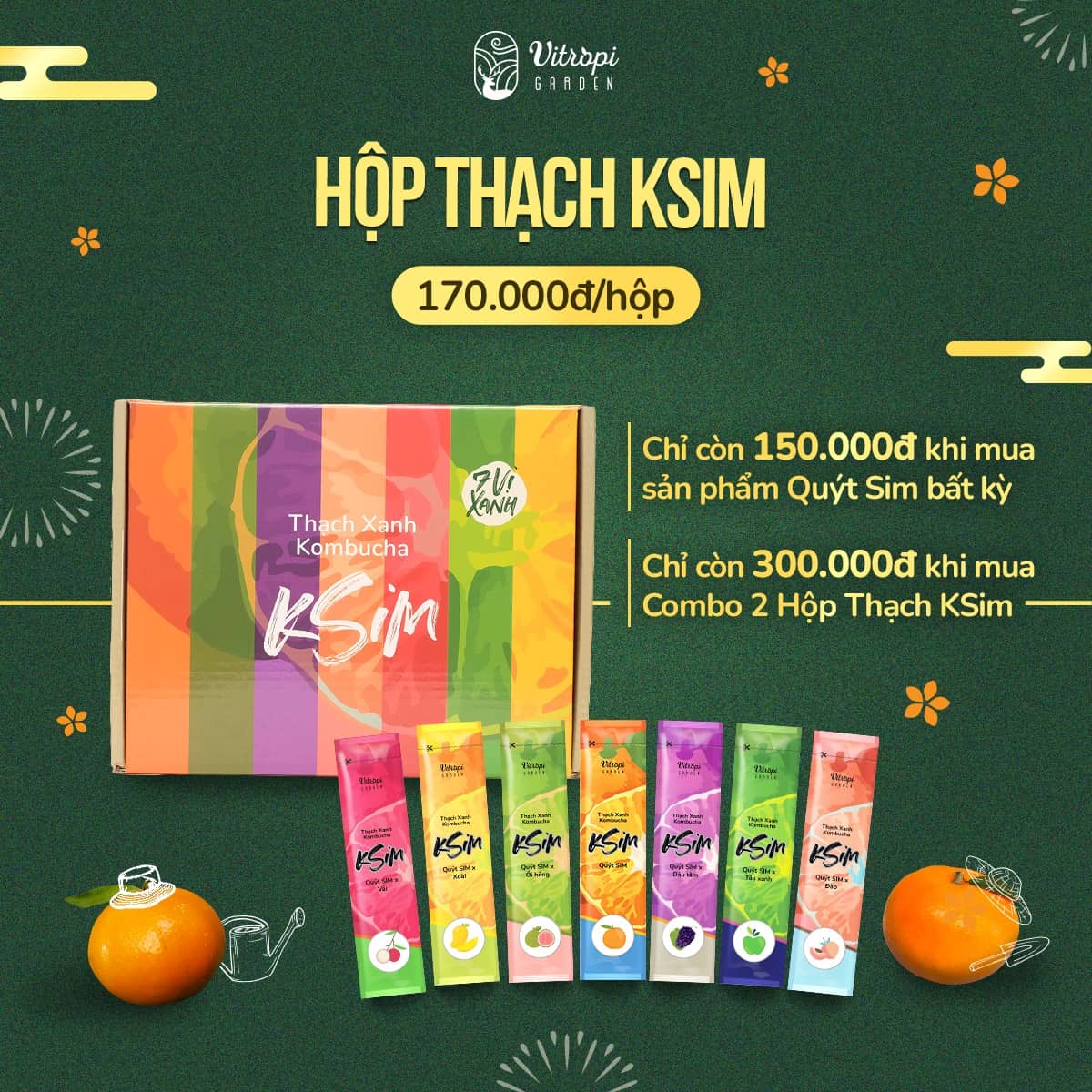 Combo 2 Thạch Kombucha mix vị