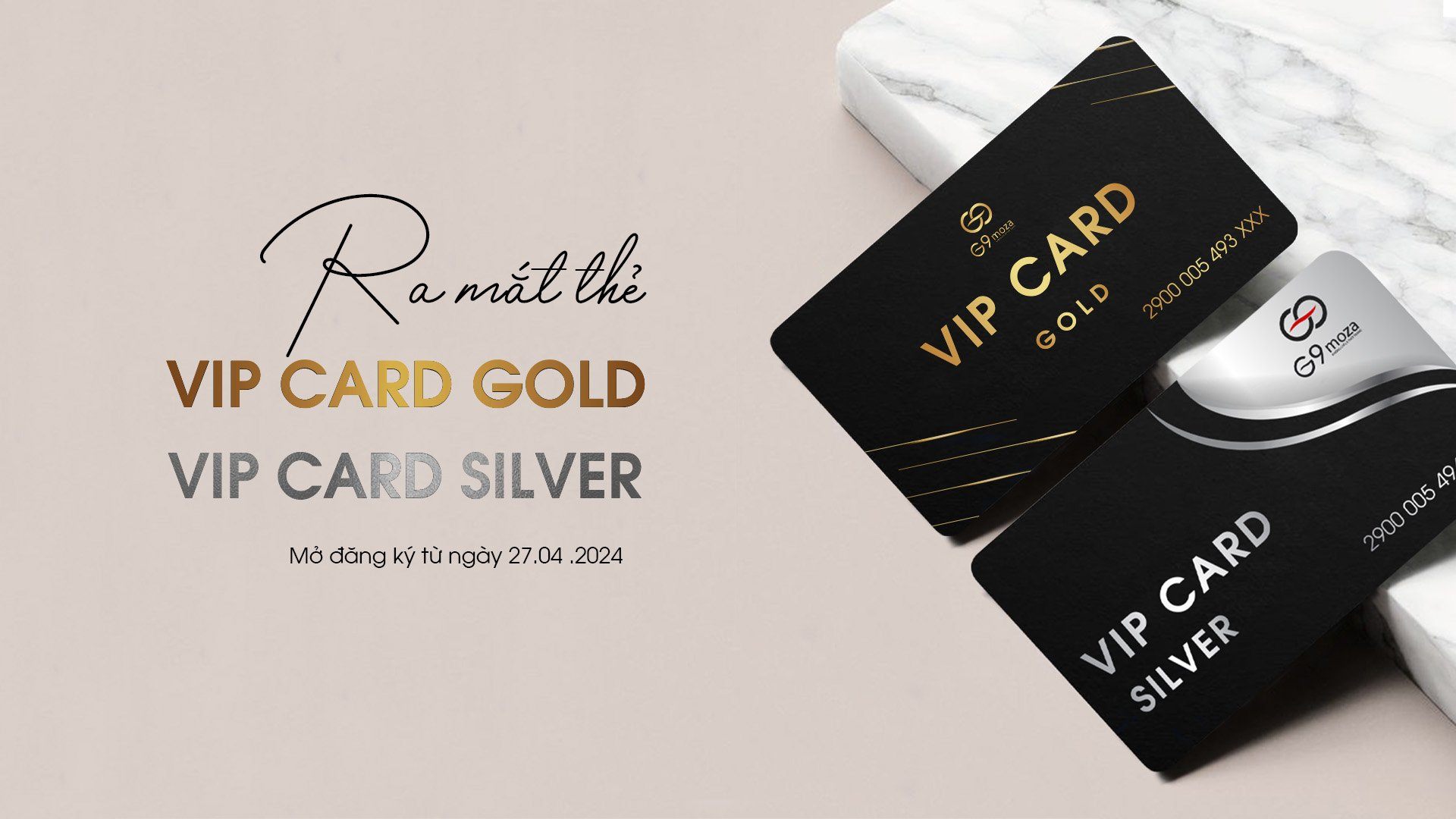 Ra mắt thẻ VIP CARD từ ngày 27.4.2024