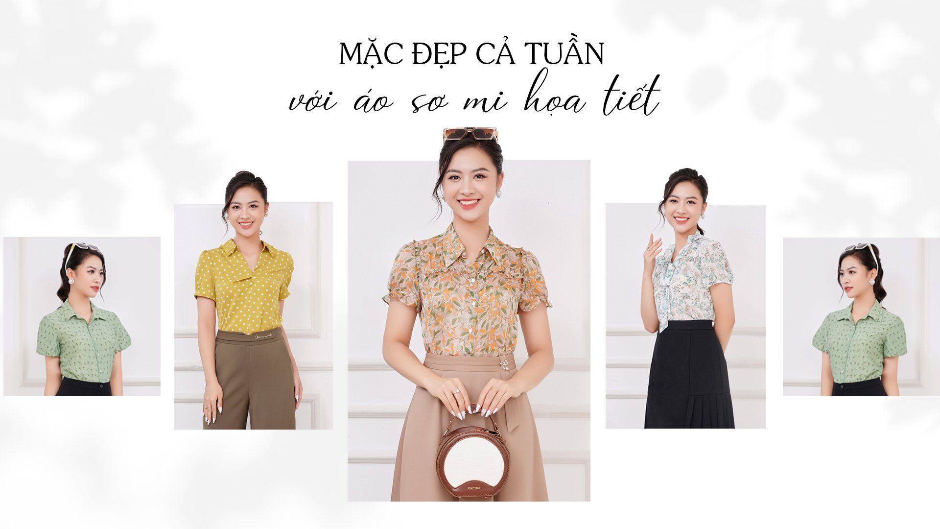 Đẹp cả tuần với áo sơ mi họa tiết