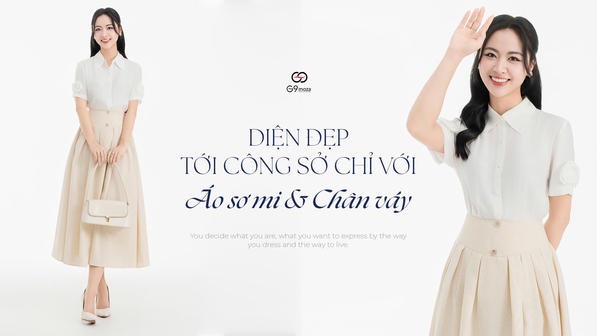 Diện đẹp tới công sở chỉ với áo sơ mi và chân váy