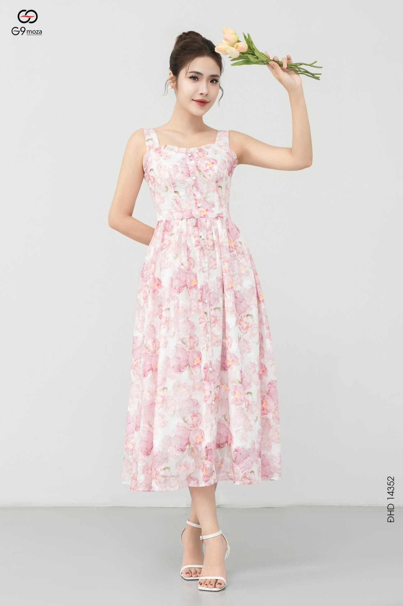 Váy hai dây dáng xòe 25S57ĐHD14352-2