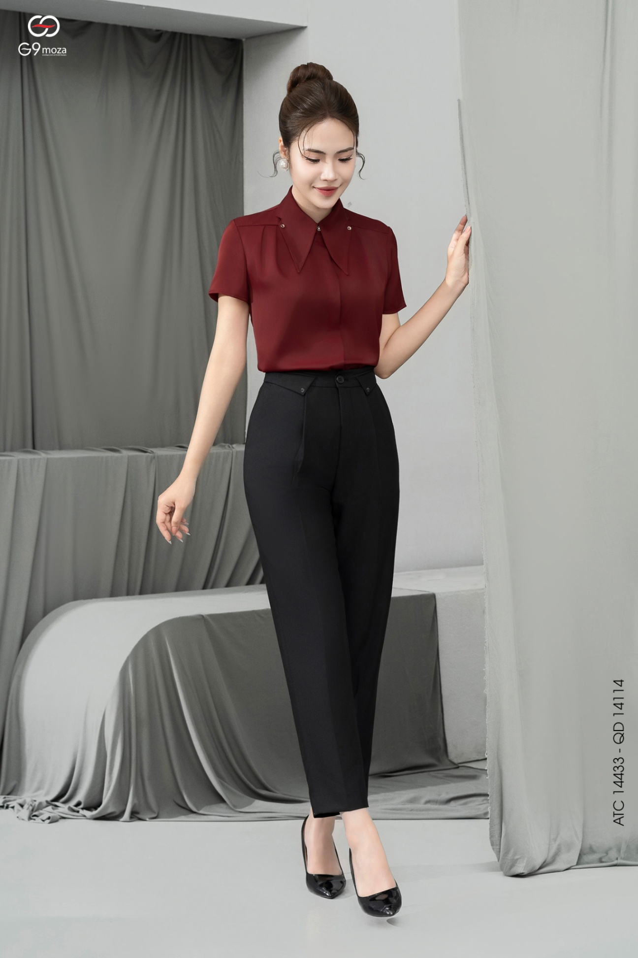 Áo sơ mi tay cộc 25S17ATC14433-1