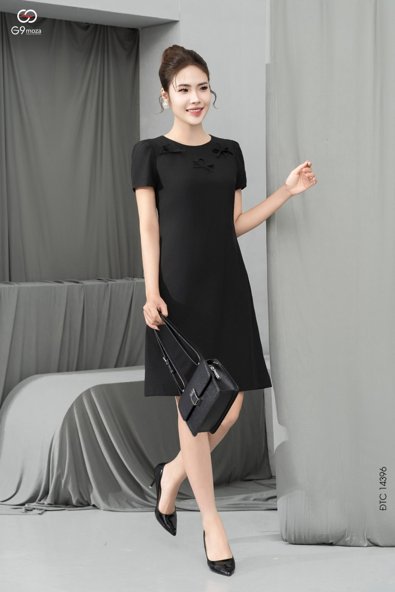Đầm tay cộc dáng suông 25S12ĐTCS14396-1