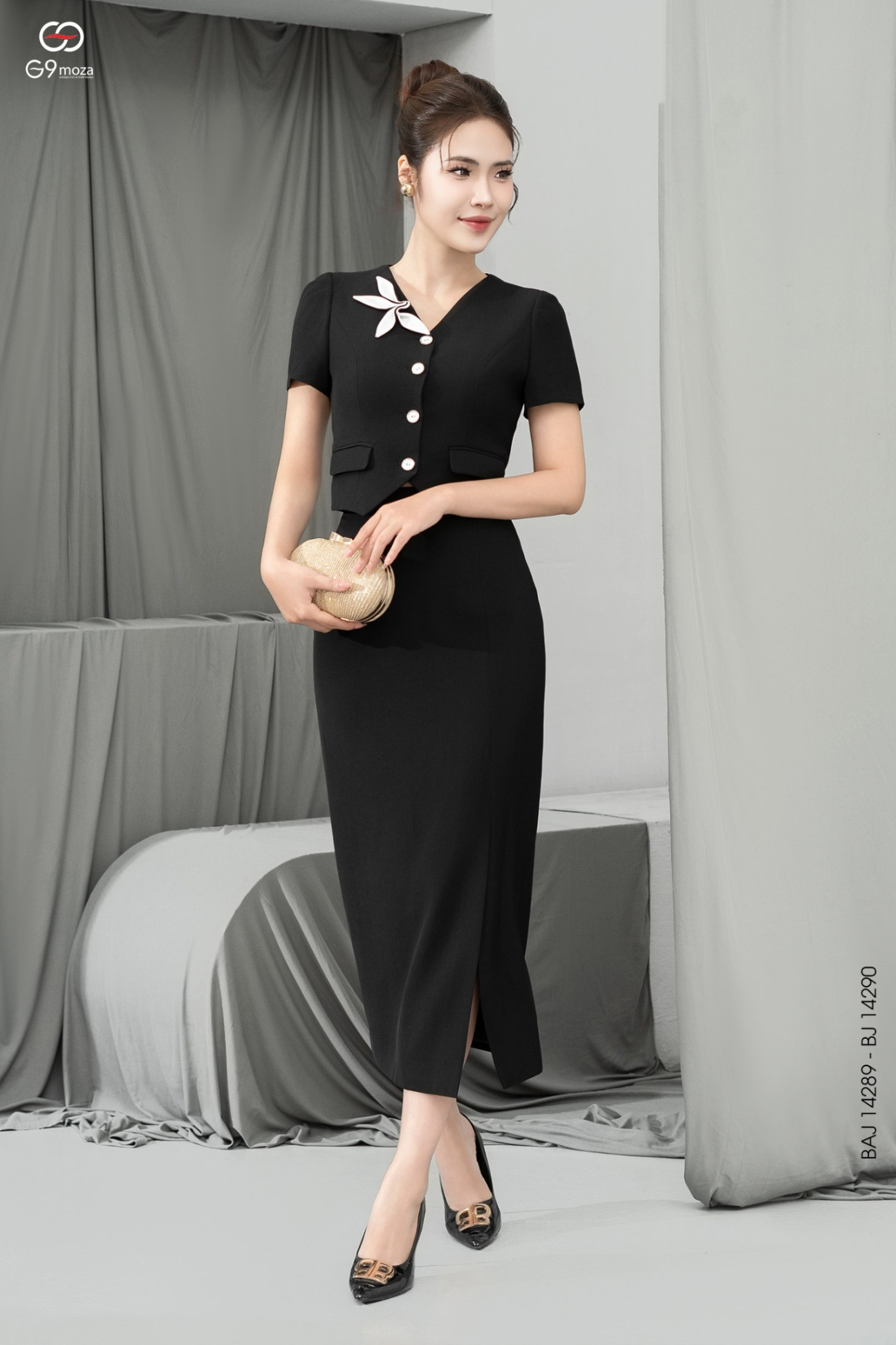 Áo kí giả dáng ngắn 25S11BAJ14289-2