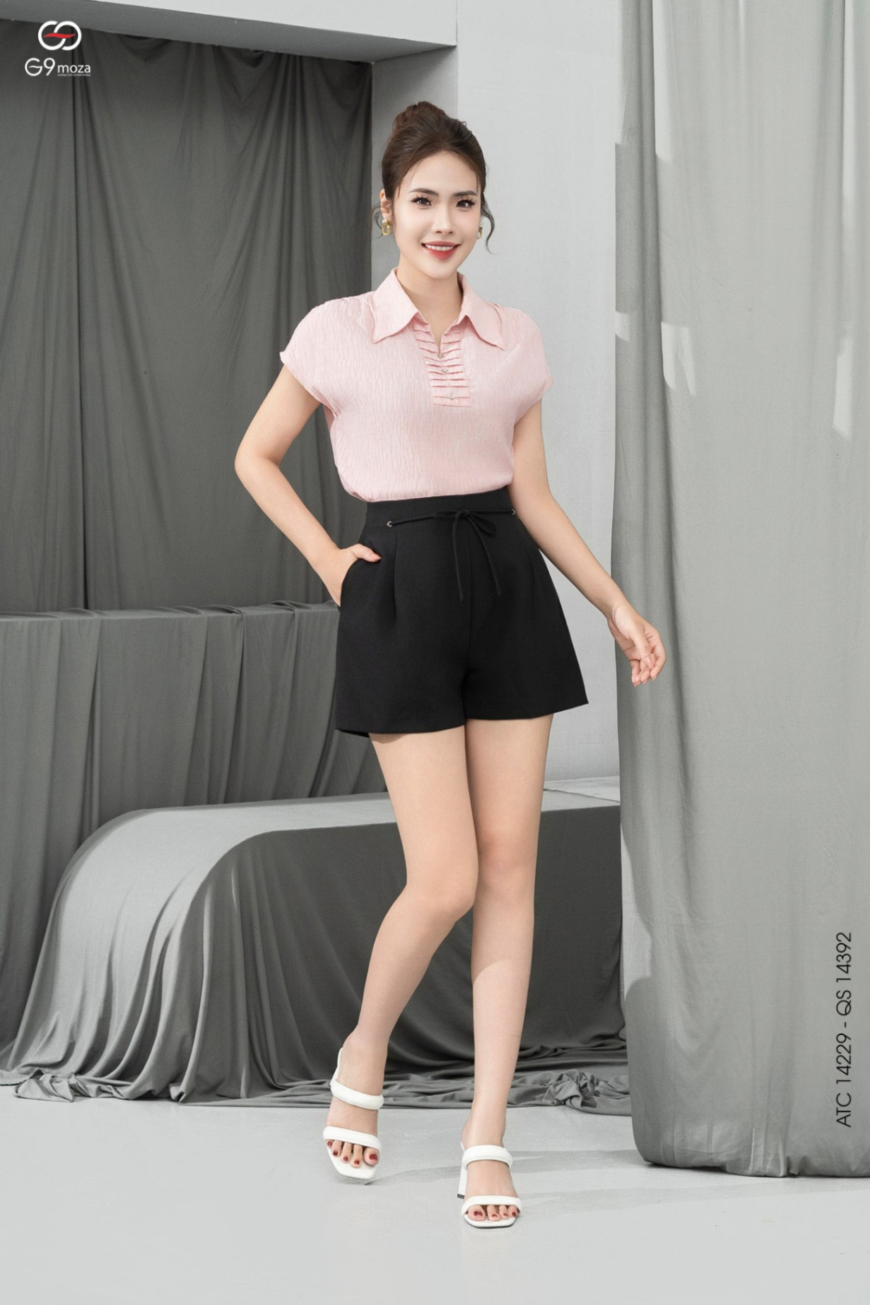 Quần short 25S11QS14392-1