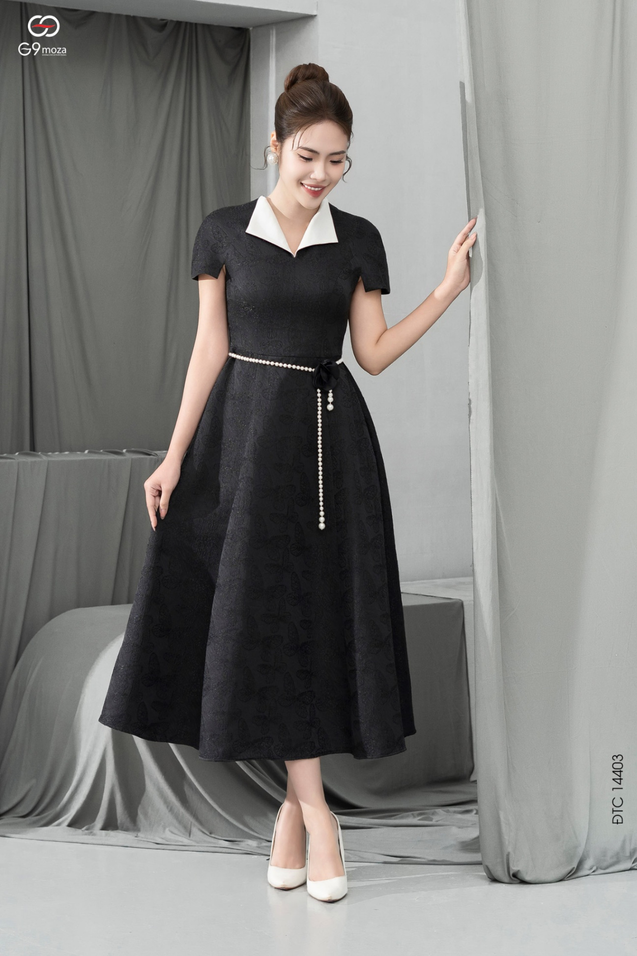 Đầm tay cộc dáng xòe 25S51ĐTCX14403-1