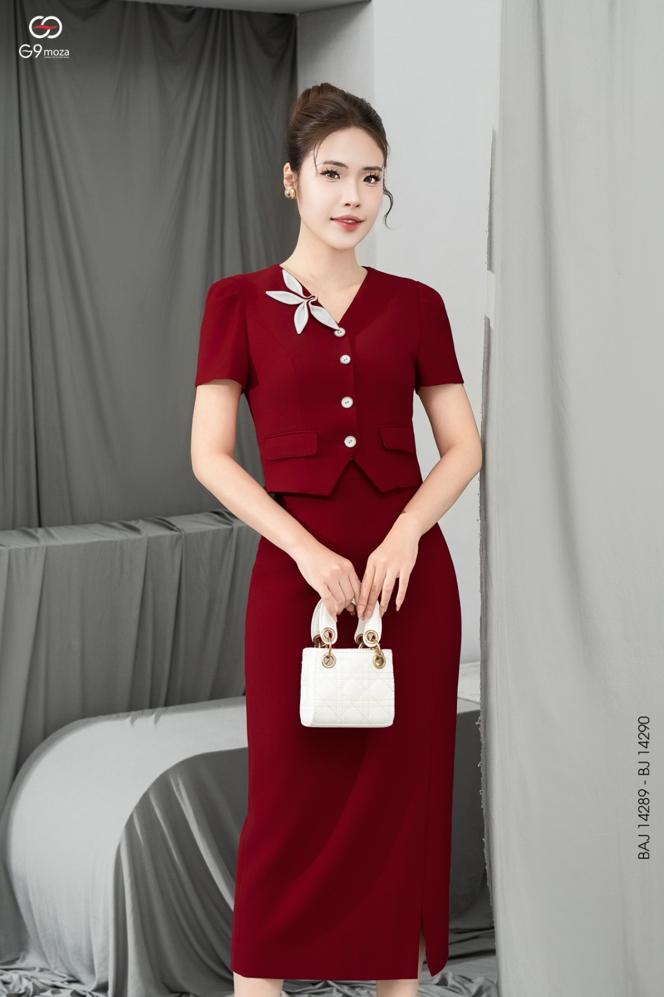 Áo kí giả dáng ngắn 25S11BAJ14289-1