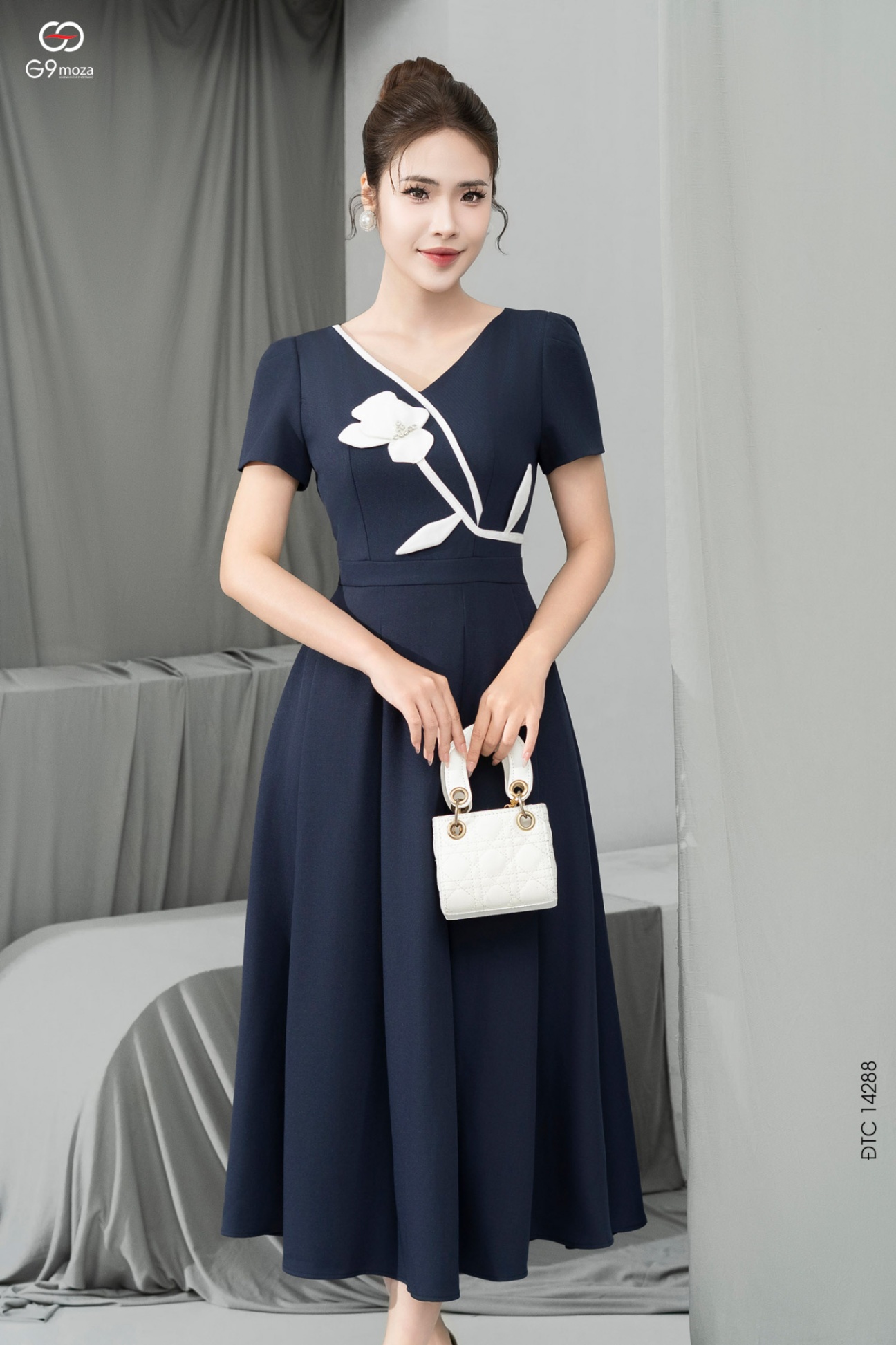 Đầm tay cộc dáng xòe 25S17ĐTCX14288-1