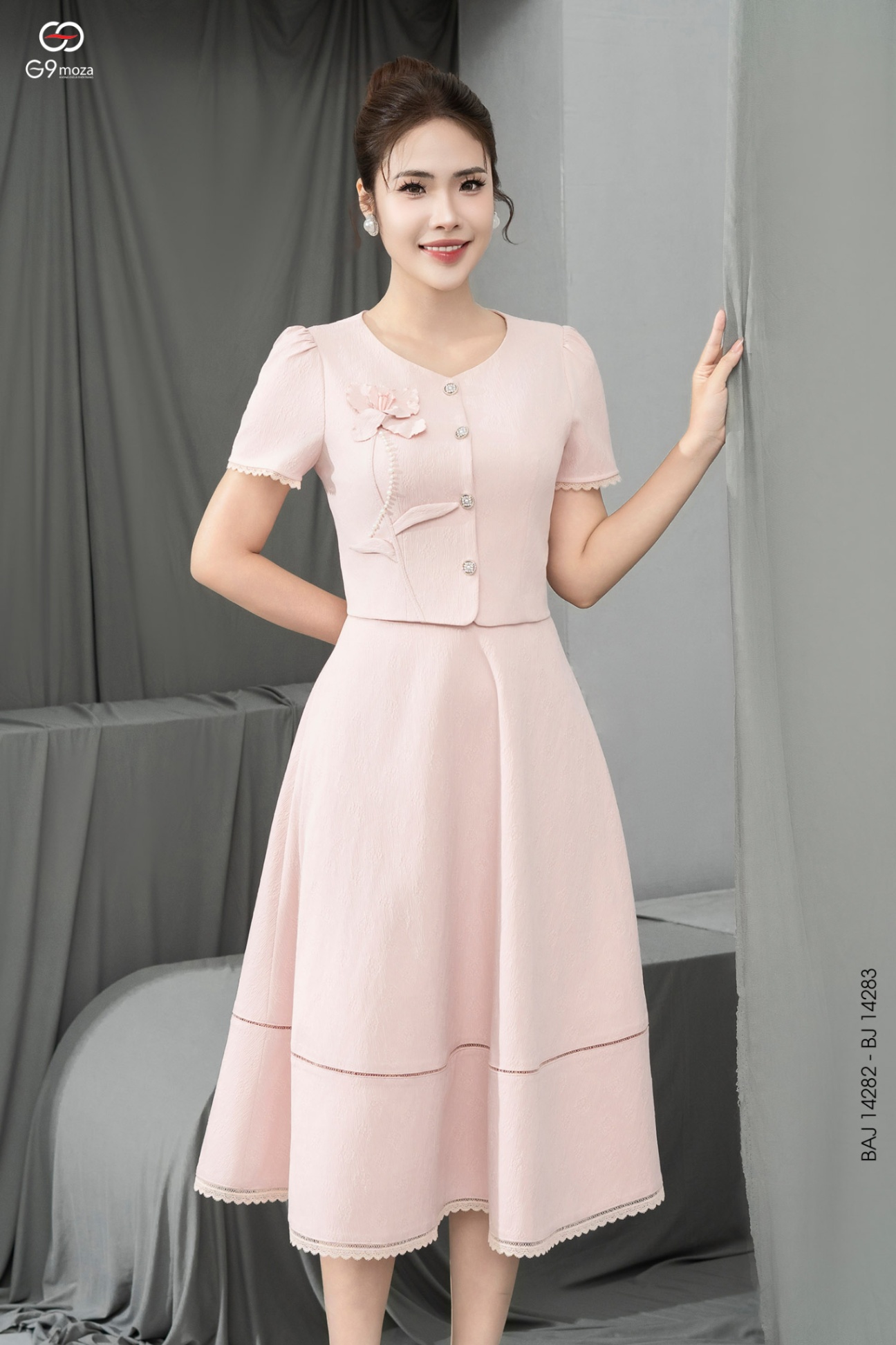 Áo kí giả dáng croptop 25S16BAJ14282-2