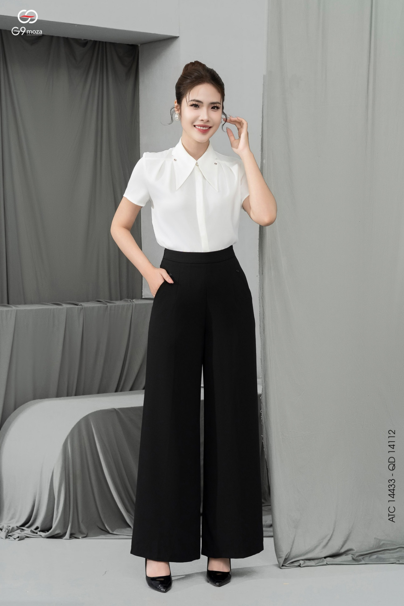 Quần dài dáng suông 25S12QDS14112-1