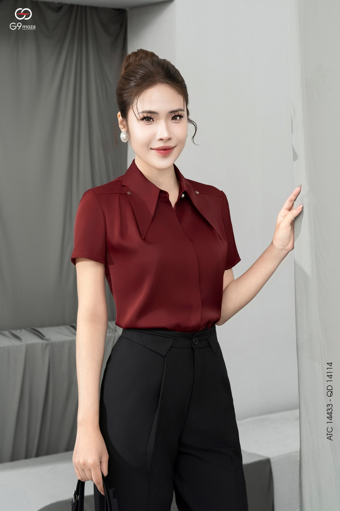 Áo sơ mi tay cộc 25S17ATC14433-1