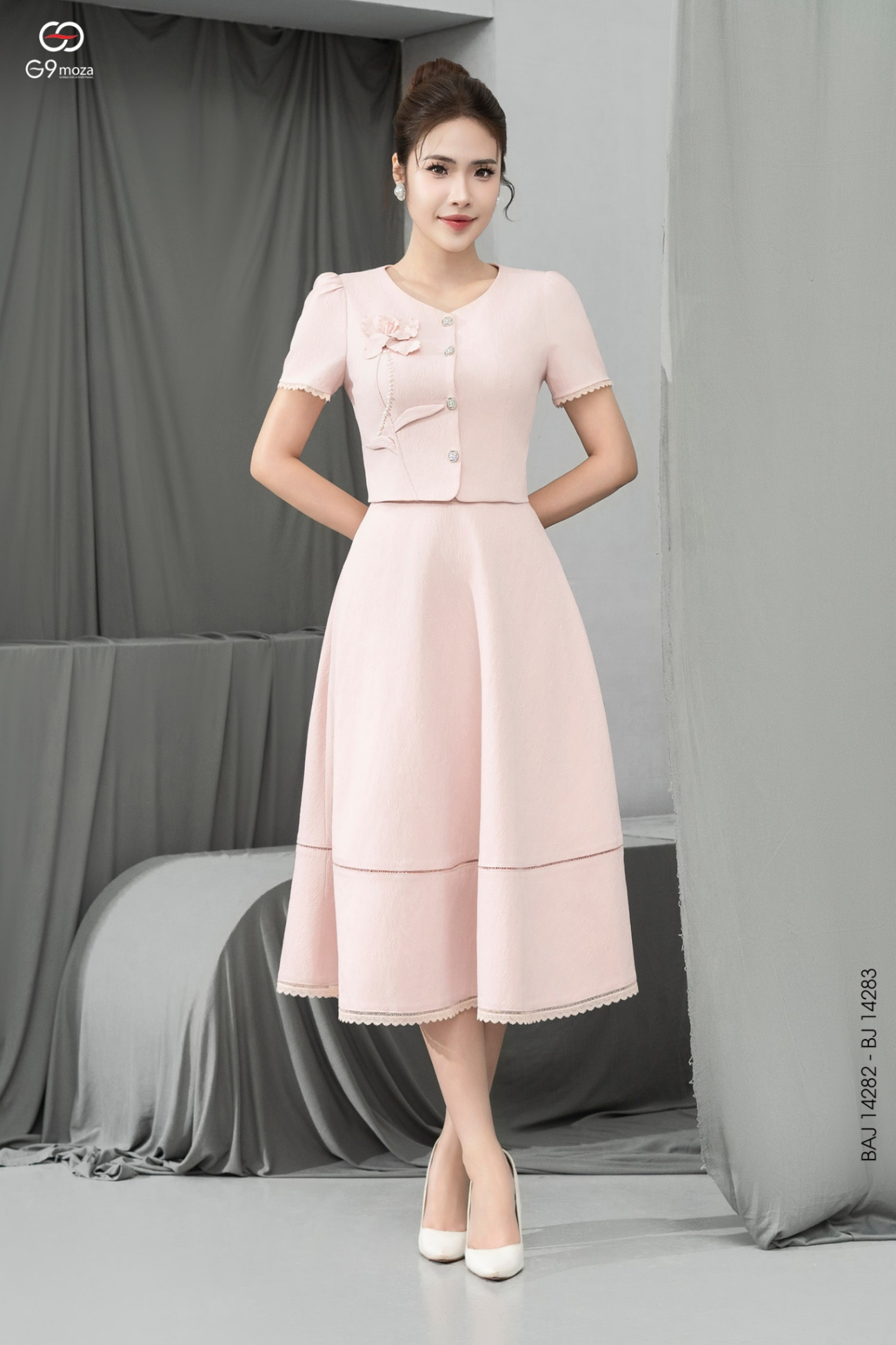 Áo kí giả dáng croptop 25S16BAJ14282-2