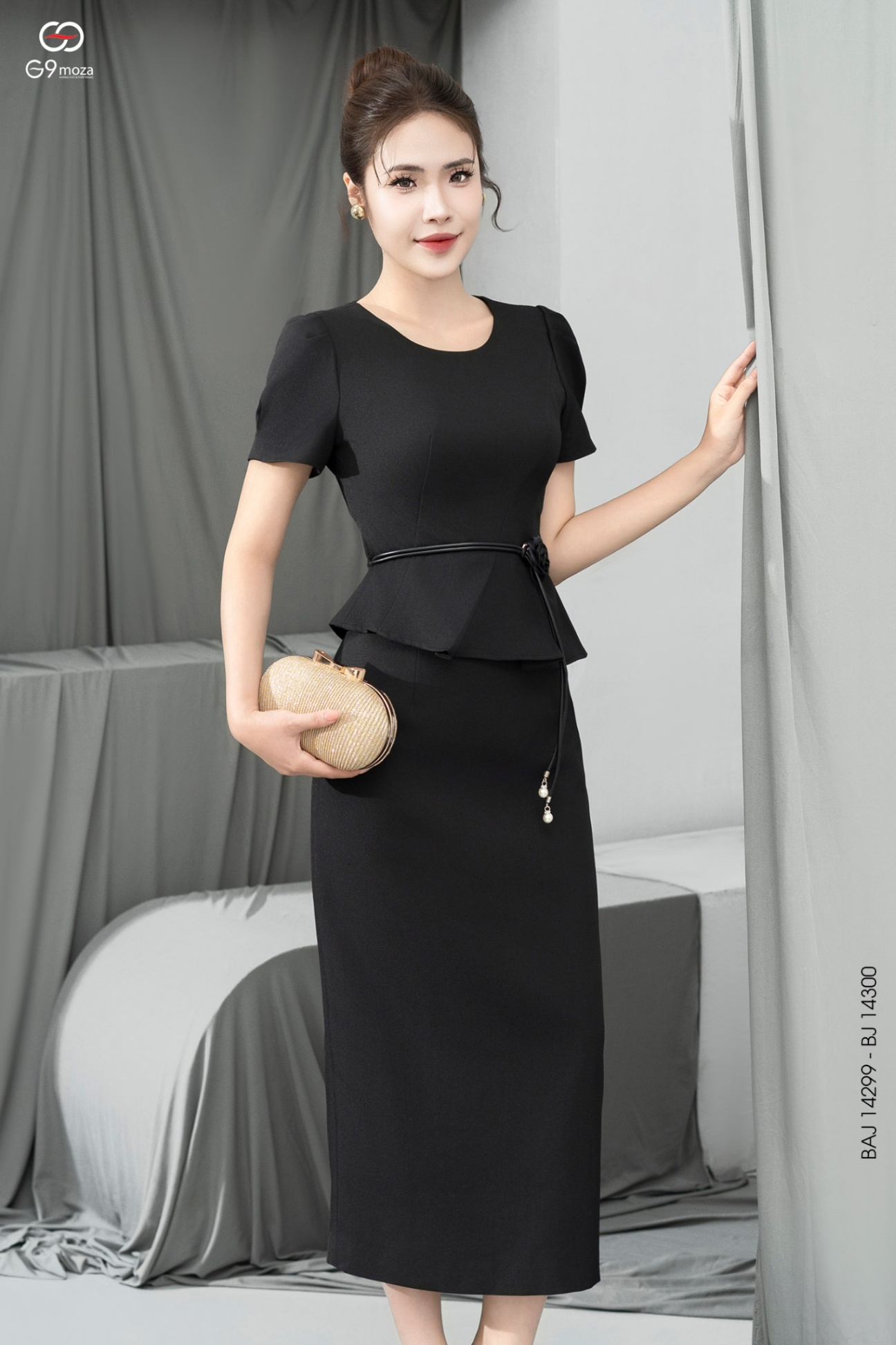 Áo kí giả dáng peplum 25S52BAJ14299-1