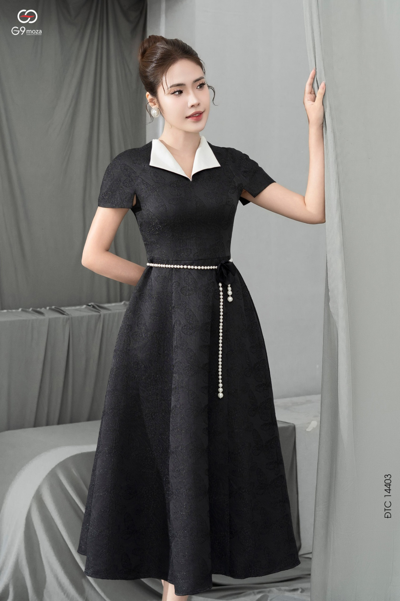 Đầm tay cộc dáng xòe 25S51ĐTCX14403-1