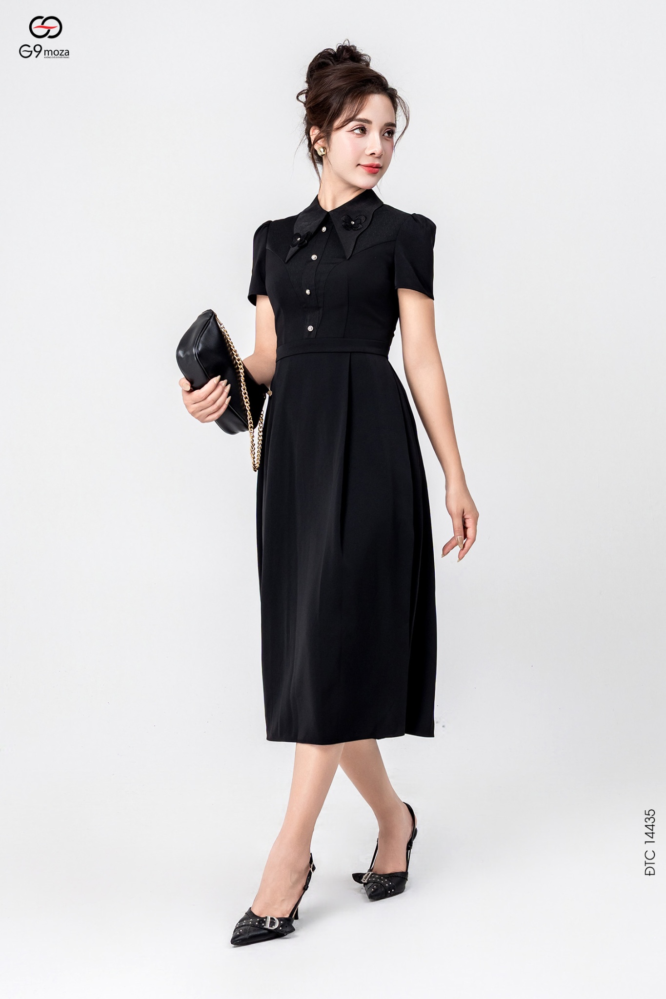 Đầm tay cộc dáng xòe 25S51ĐTCX14435-1