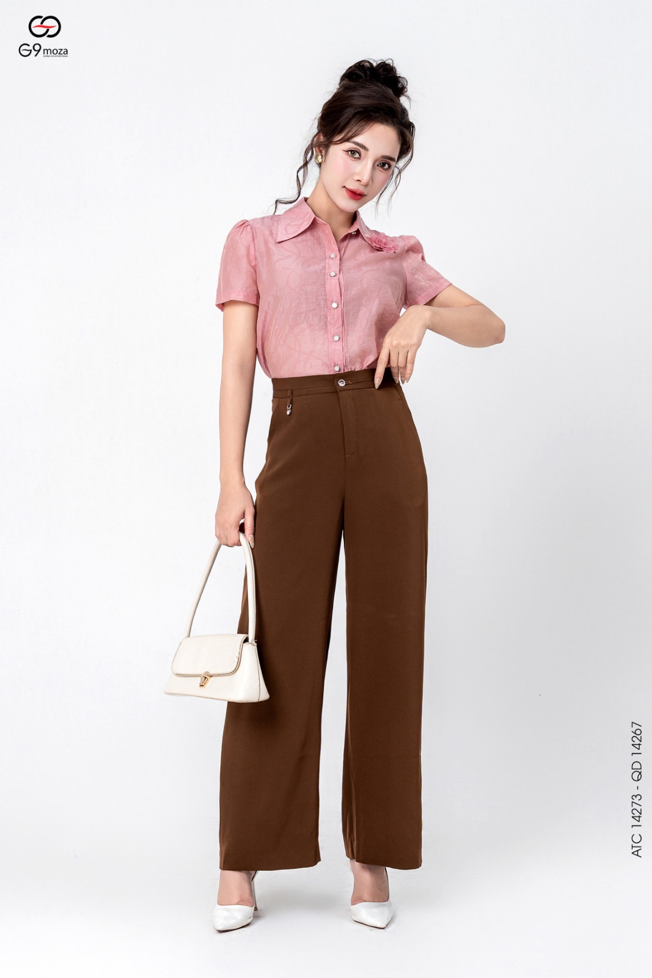 Quần dáng suông ống rộng 25S56QDS14267-2