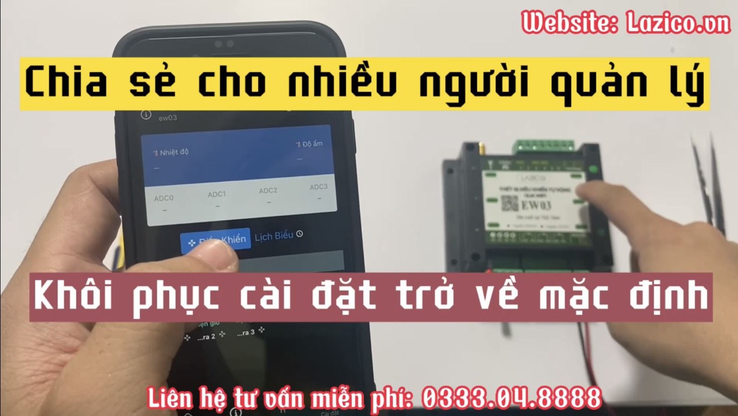 Hướng dẫn thêm người quản lý và xóa thiết bị trên app LAZICO